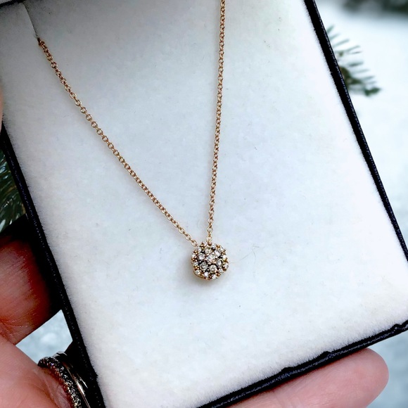 🌺LeVian 14K Rose Gold Diamond Necklace - Picture 5 of 15
